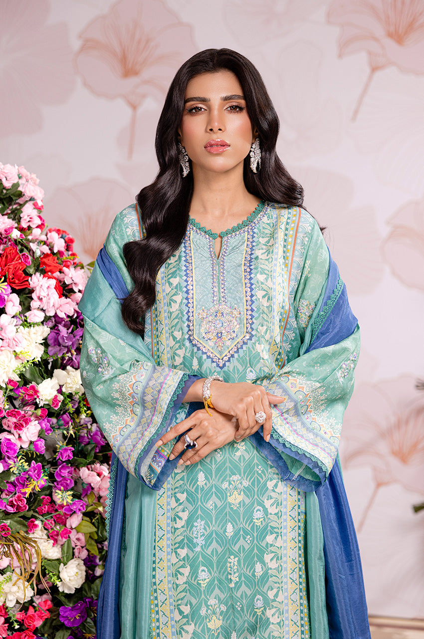 Sareen Shirt and silk dupatta